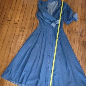 Vintage Talbots swing jean dress